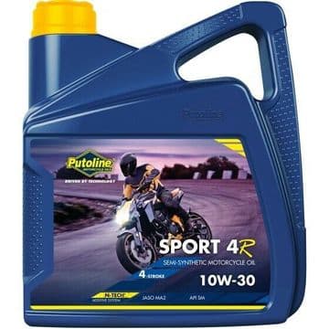 Putoline Sport 4R 10W/30 Semi Synthetic N-Tech Motorcycle Motorbike Oil 4ltr